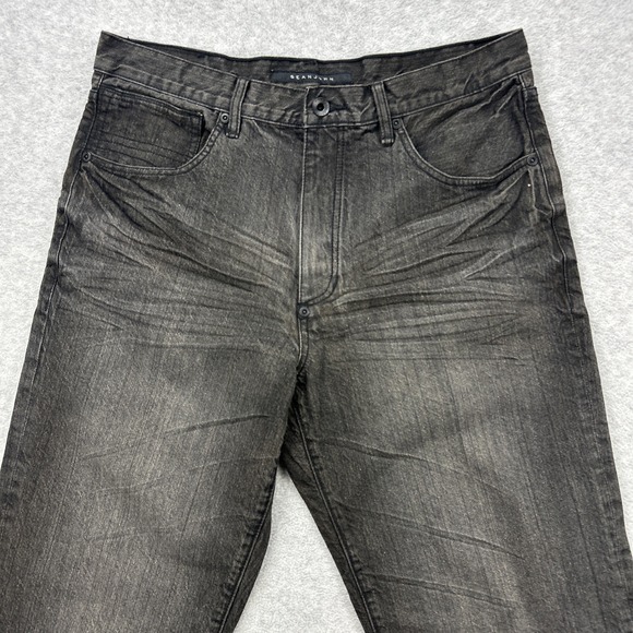 Sean John Jeans Mens 34x30 Black Denim Pants Garvey Y2K Loose Baggy Relaxed Wide - Picture 3 of 14